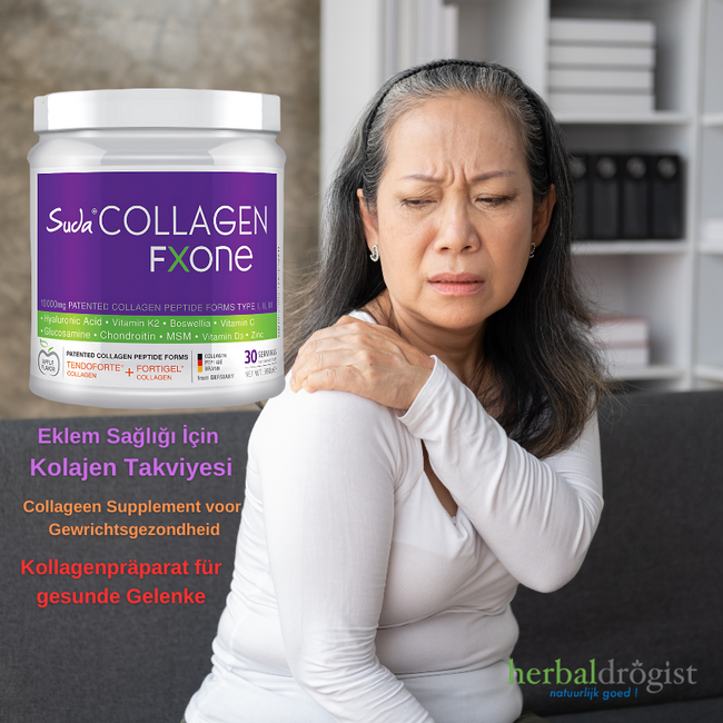 Suda Collagen FXONE Pulverform 390g Apfelgeschmack (Für Gelenkgesundheit)
