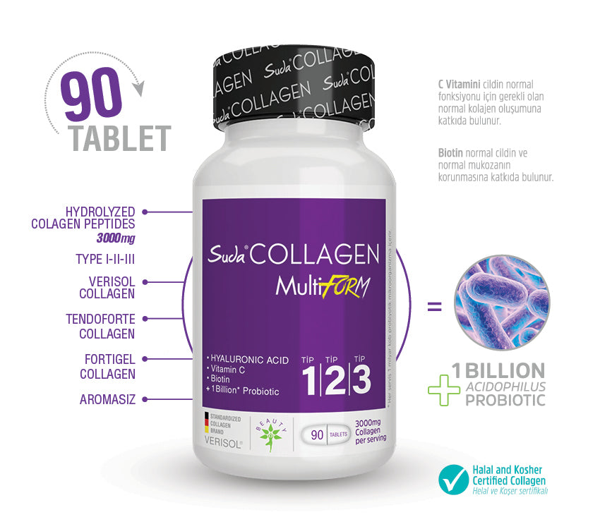 Suda Collagen Typ123 Multiform 90 Tabletten
