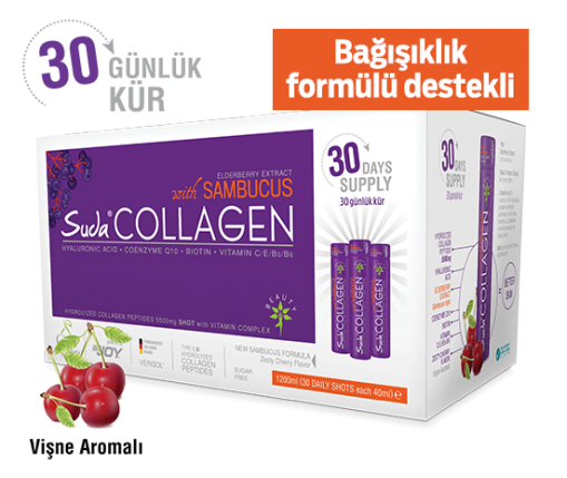 Suda Collagen Sambakus & Kirschgeschmack 30 Shots x 40ml