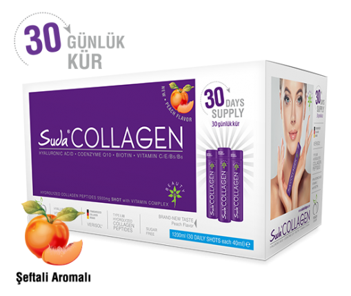 Suda Collagen Pfirsichgeschmack 30 Shots x 40ml