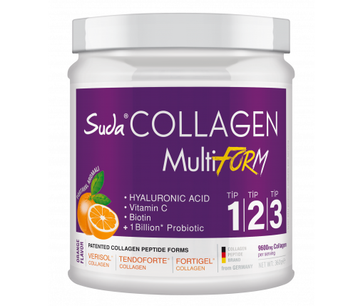 Suda Collagen Typ123 MultiForm Pulver mit Orangengeschmack 360g