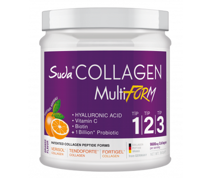 Suda Collagen Tip123 MultiForm Portakal Aromalı Toz 360g